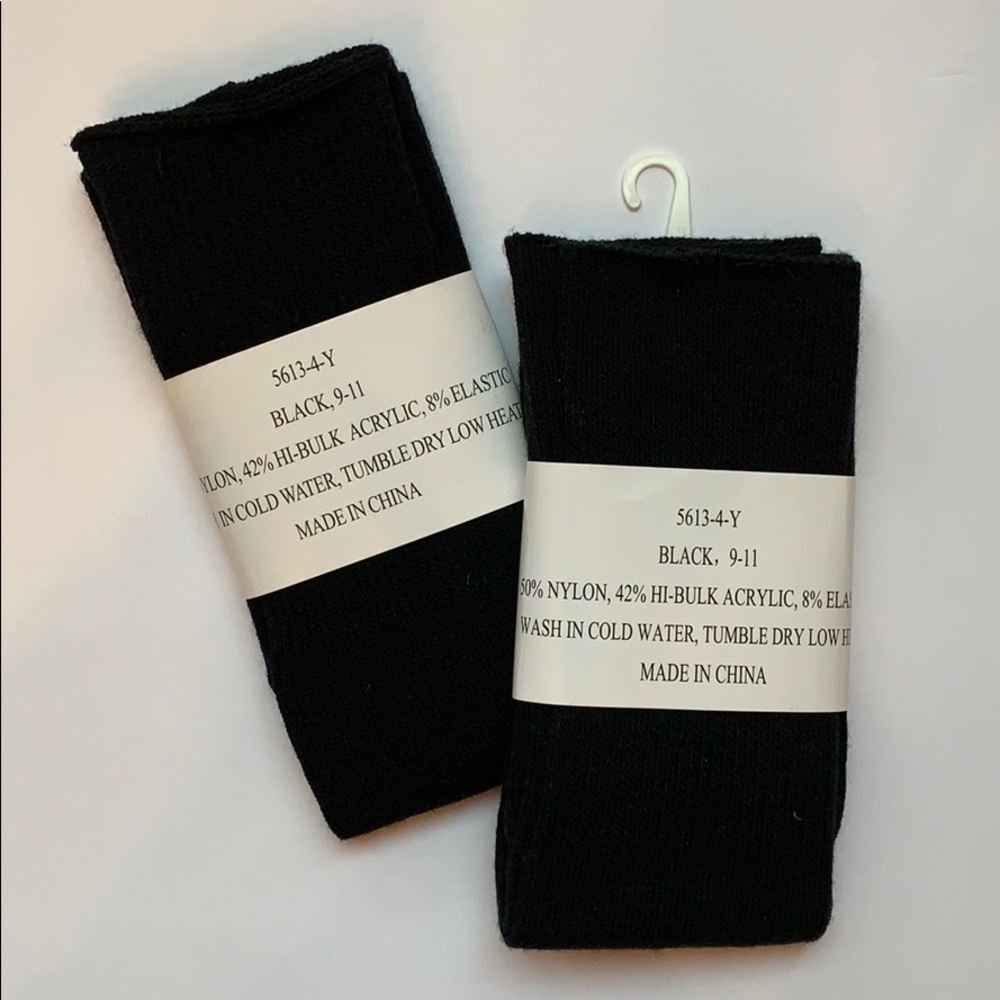 Black Knit Multi-Sport Unisex Athletic Socks